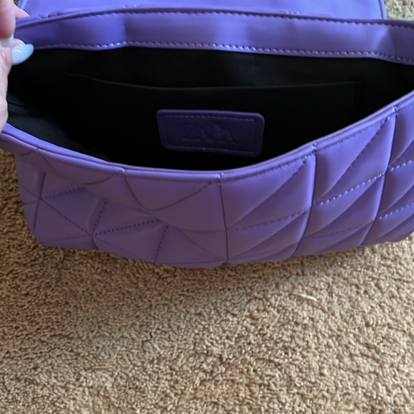 Zara Purple quilted bag/purse - Picture 2 of 3